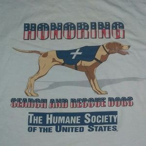 Vintage Humane Society Honor Rescue Dog t shirt